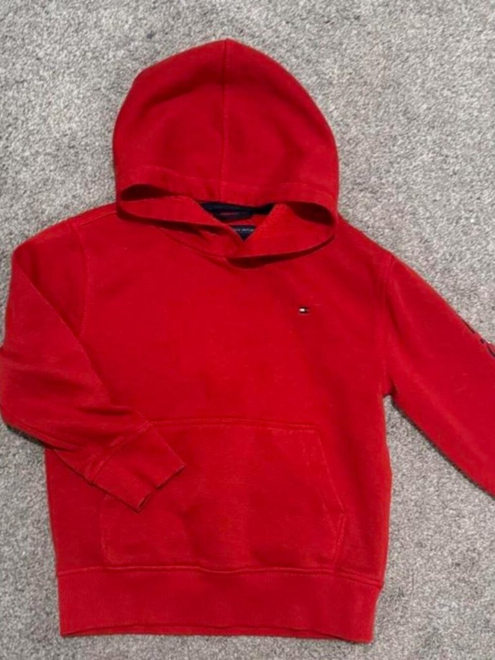 Tommy Hilfiger Red Boys Kids Classic Hoodie Sweatshirt | 5T